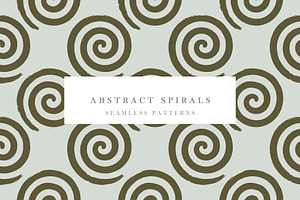 Abstract Spirals Patterns, a Pattern Graphic by Nadezda