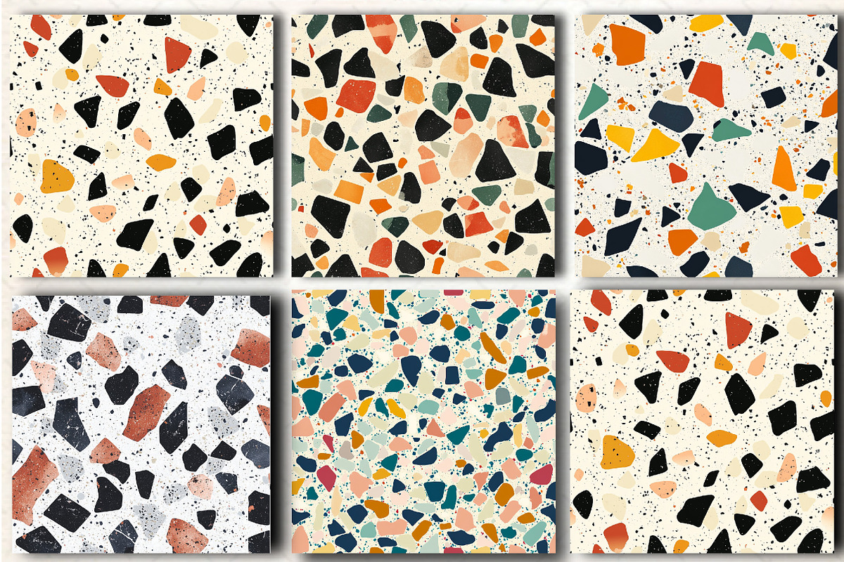Terrazzo Seamless Patterns, a Pattern Graphic by DreamCafeArt (Photo 4 of 5)