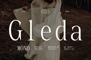 CS Gleda Mono – Monospaced Font, a Serif Font by Craft Supply Co.