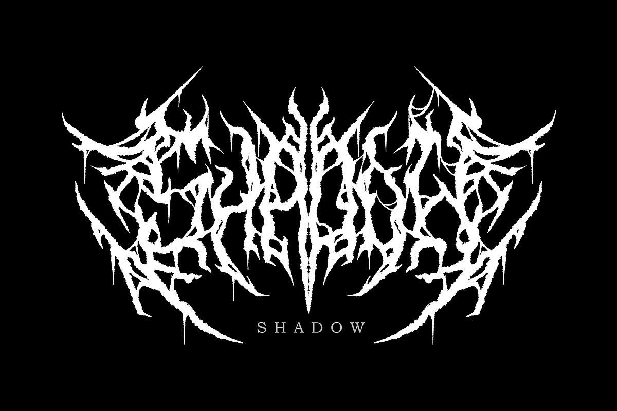 Maskdown | Black Metal Font Vol. 1, a Blackletter Font by Madhaline Studio (Photo 6 of 9)