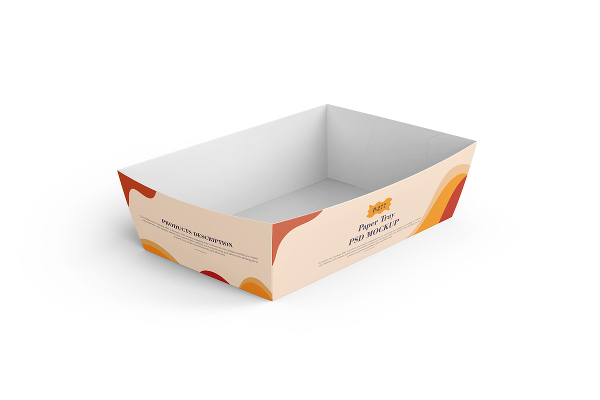 Paper Tray Mockup, a Packaging Mockup by Ram Studio (Photo 12 of 13)