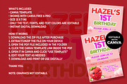 Berry 1st Birthday Invitation, an Invitation Template by M9 Design (Thumbnail 4 of 4)