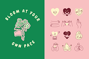 Self love, vector illustrations, an Object Graphic by venimo (Thumbnail 3 of 15)