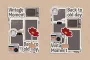 Vintage Scrapbook Layout & Elements, an Object Graphic by Ghurafa Studio (Thumbnail 2 of 3)