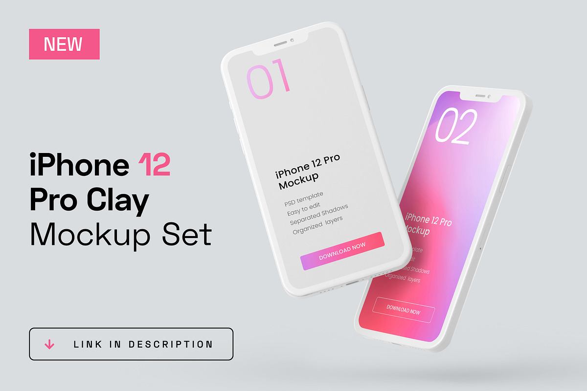 iPhone 11 Pro Clay Mockup Set, an iPhone Mockup by Deeplab (Photo 25 of 25)