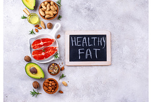 Healthy fat concept. Product with, a Food & Drink Photo by Yulia Furman
