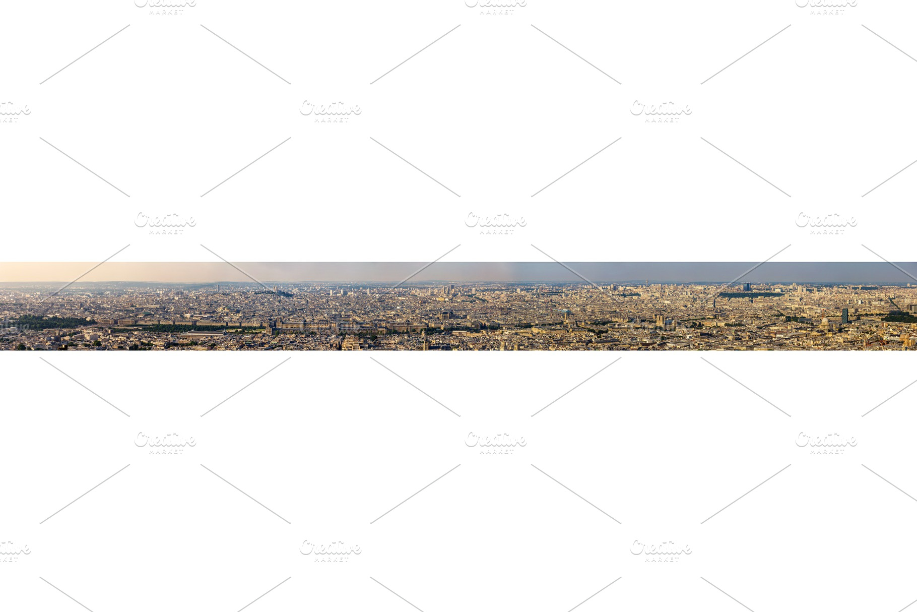 Panorama of the centre of Paris from the Maine-Montparnasse Towe, an Architecture Photo by Leonid Andronov