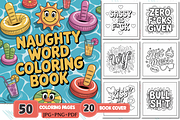 Naughty Swear Word Coloring Book, an Education Illustration by Design Station (Thumbnail 1 of 5)