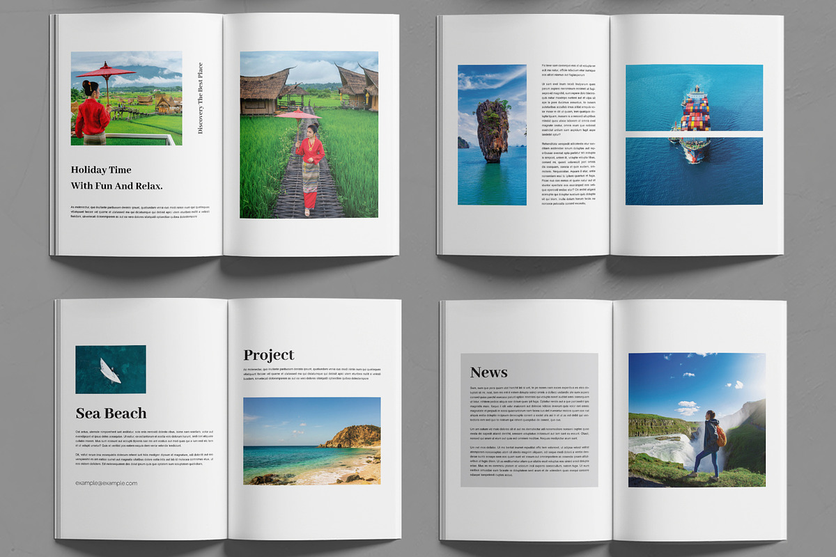 Travel Magazine Design, a Print Template by MightyDesign (Photo 3 of 6)