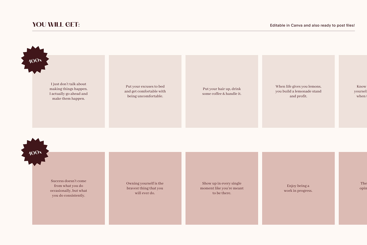Canva Girl Boss Business Quotes, an Arts & Entertainment Photo by Alice Store (Photo 2 of 7)