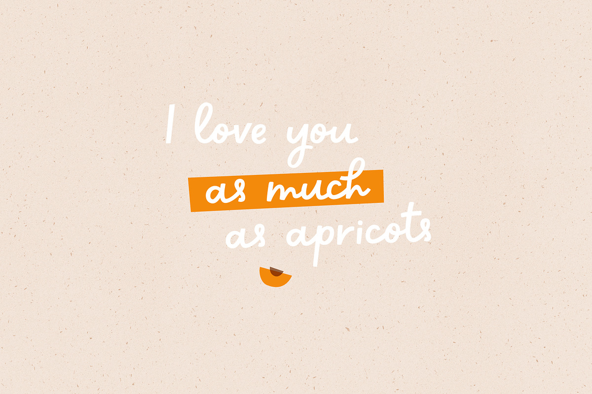 Sweet apricot | Handwritten Font, a Script Font by AngelinaKovel (Photo 2 of 9)
