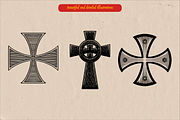 Christian crosses collection, an Object Illustration by Arthur Balitskiy (Thumbnail 3 of 3)