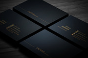 Gold Black Business Cards, a Business Card Template by Genereux Art (Thumbnail 4 of 5)