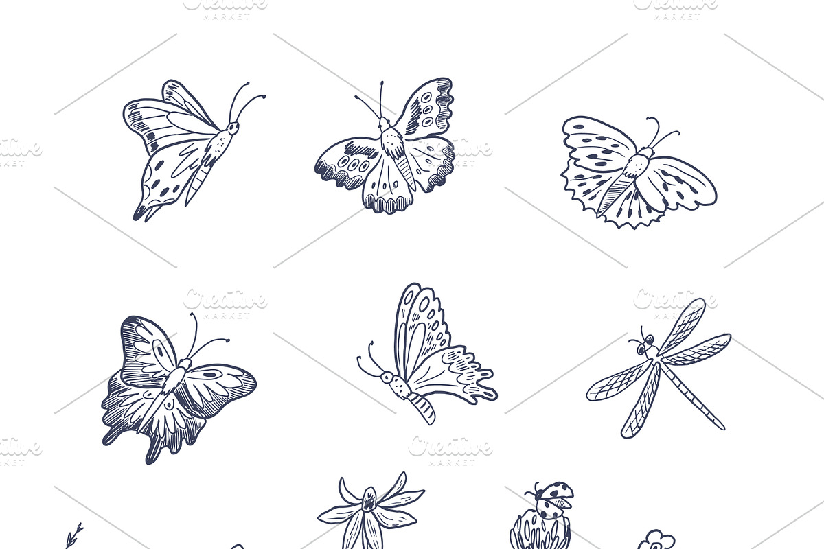 Spring Butterflies, a Pattern Graphic by GooseFrol (Photo 8 of 8)