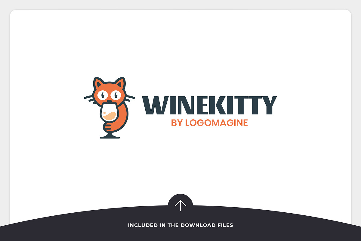 Wine Kitty Logo Template, a Branding & Logo Template by LOGOMAGINE (Photo 12 of 16)