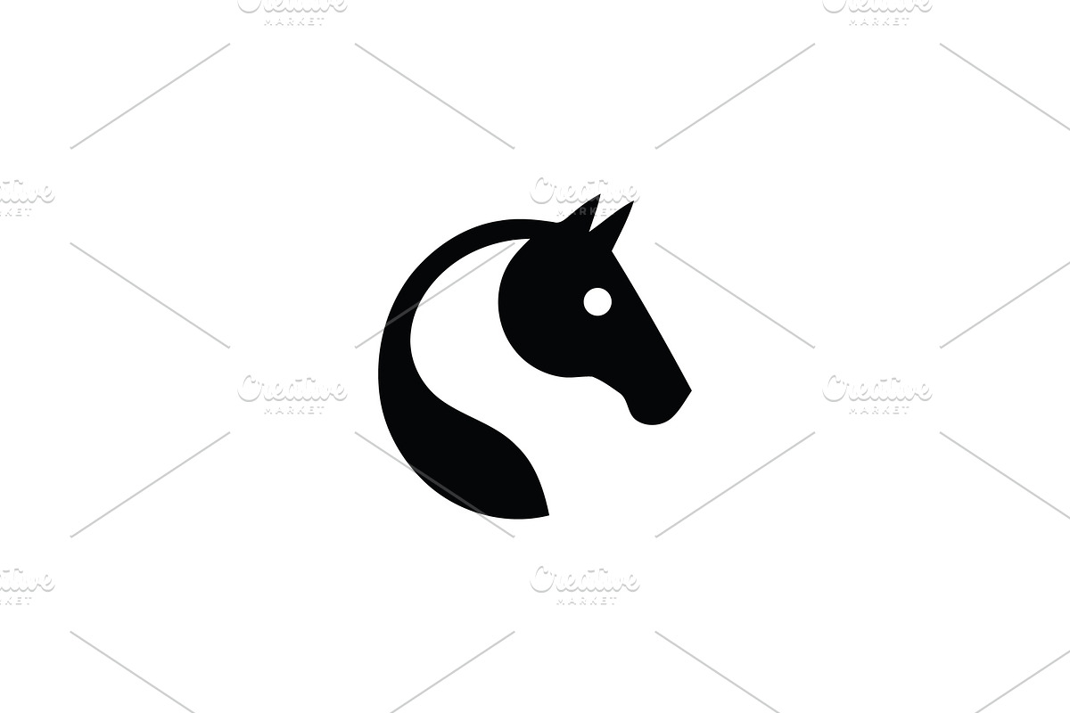 Modern Horse Vector Logo, a Branding & Logo Template by Vectorium Studio (Photo 1 of 2)