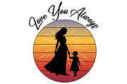 Love You Always Mother's Day Shirt, a Person Illustration by Ghagra (Thumbnail 2 of 7)