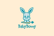 Baby Bunny Mascot Logo, a Branding & Logo Template by ashenterprise (Thumbnail 1 of 2)