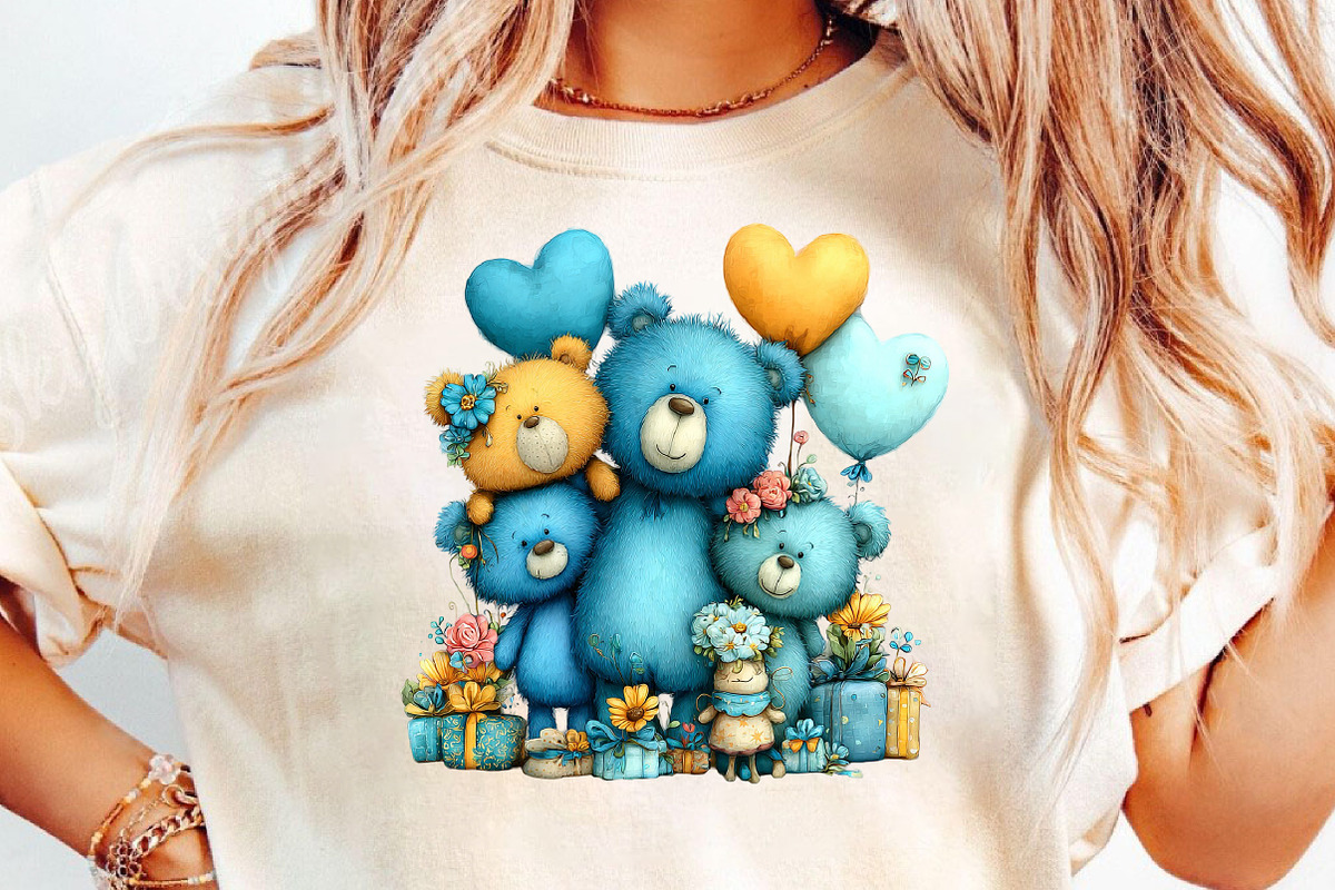 Quirky Valentine Teddy Bear Clipart, an Illustration by DreamCafeArt (Photo 5 of 6)