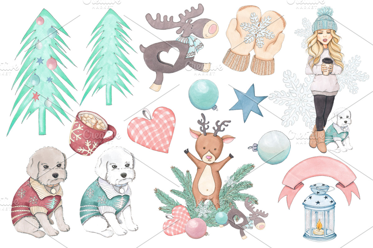 Warm & Cozy Hand-painted collection, an Object Graphic by Tanya Kart (Photo 4 of 14)