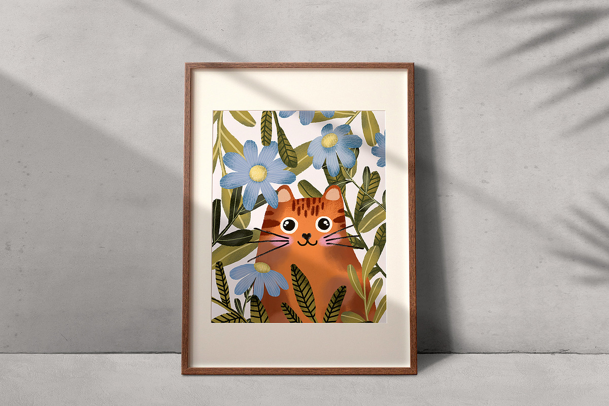 Purrfect cats printable illustration, an Animal Illustration by Yelloo Fish (Photo 5 of 8)