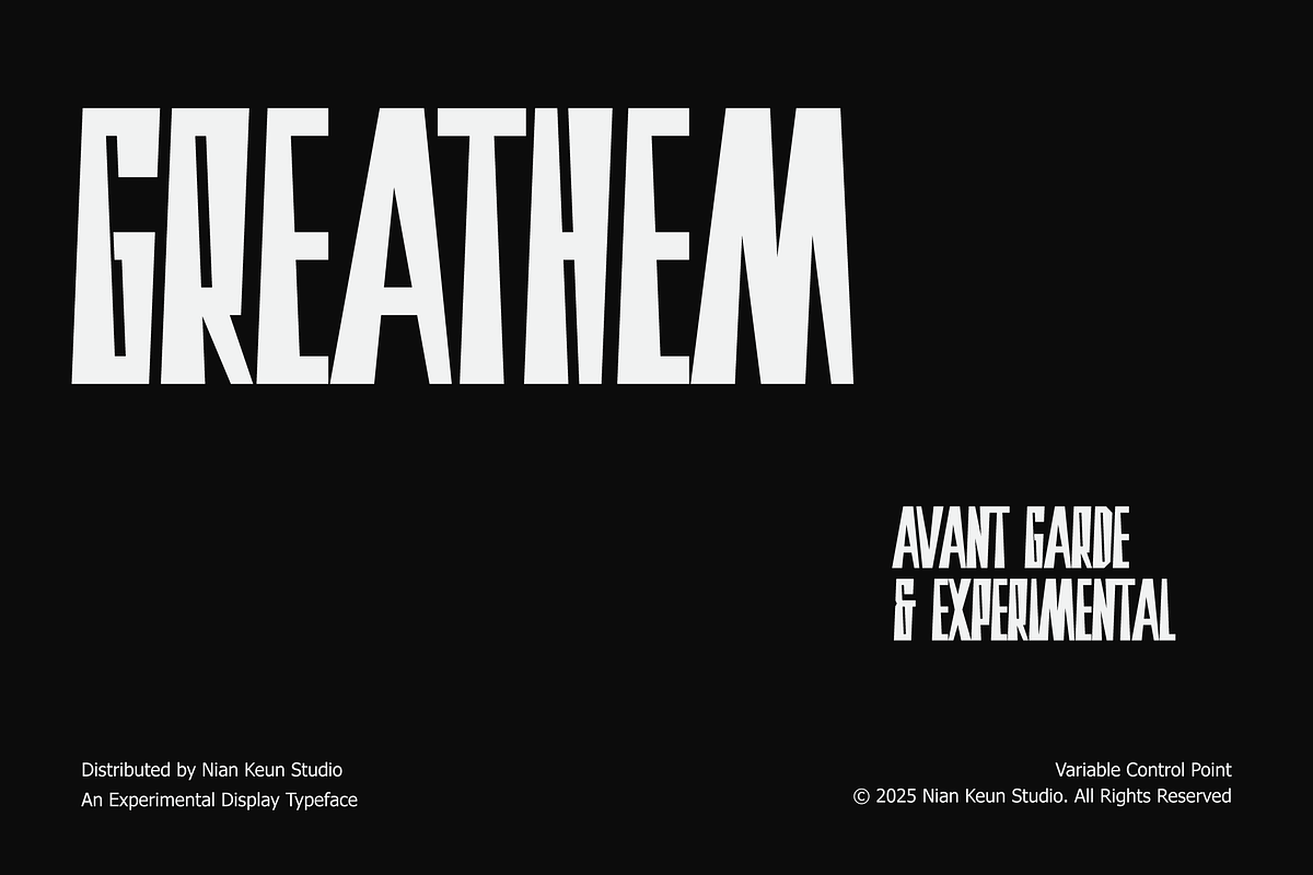 Greathem - Avant Garde, a Sans Serif Font by Nian Keun Studio (Photo 1 of 11)