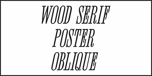 Wood Serif Poster JNL