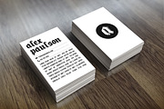 Black and White Business Card 015, a Business Card Template by Nonaglyph Design (Thumbnail 2 of 9)