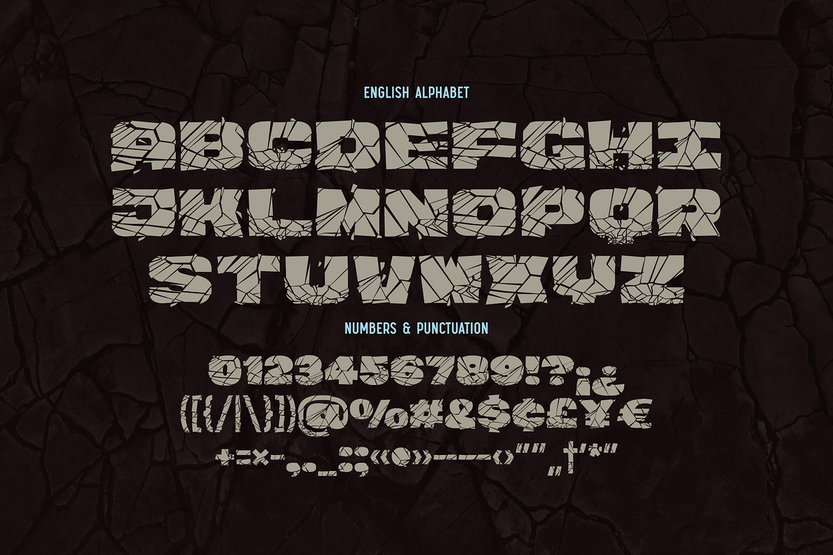 Ruined Dreams - Broken font, a Symbol Font by Gleb Guralnyk (Photo 7 of 7)