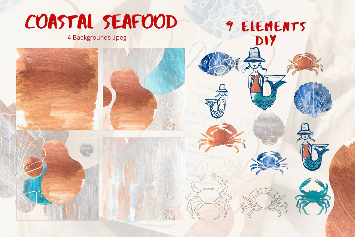 Mediterranean Menu Template & DIY, a Card Template by Alisa Mikibith Art (Photo 9 of 10)