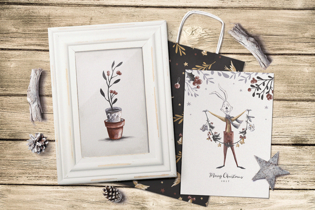 Vintage Christmas Collection, a Decorative Illustration by Yeticrab (Photo 5 of 11)