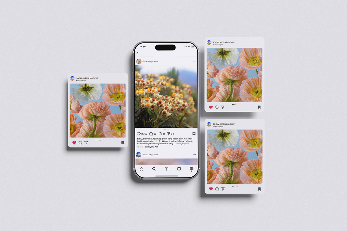 High Quality Social Media Instagram, an Advertising Mockup by Afif_studio (Photo 4 of 5)
