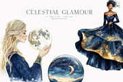 Celestial Glamour, a Decorative Illustration by PeDe Designs (Thumbnail 5 of 15)