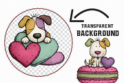 Whimsical Valentine’s Day Dog Clipar, an Illustration by Libby Wishes (Thumbnail 3 of 7)