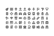 50 Wayfinding Icons, an Icon by Side Project (Thumbnail 2 of 7)