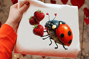 Quirky Valentine Ladybug Clipart, an Illustration by OK Design (Thumbnail 4 of 6)