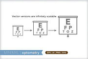 Minimal optometry icons, an Outline Icon by Picture Window (Thumbnail 3 of 5)