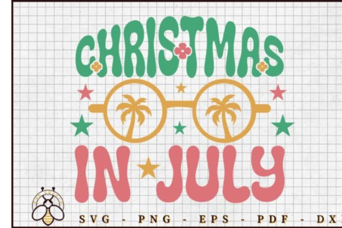 Retro Christmas in July SVG Bundle, an Object Graphic by BeeCraftR (Photo 2 of 12)