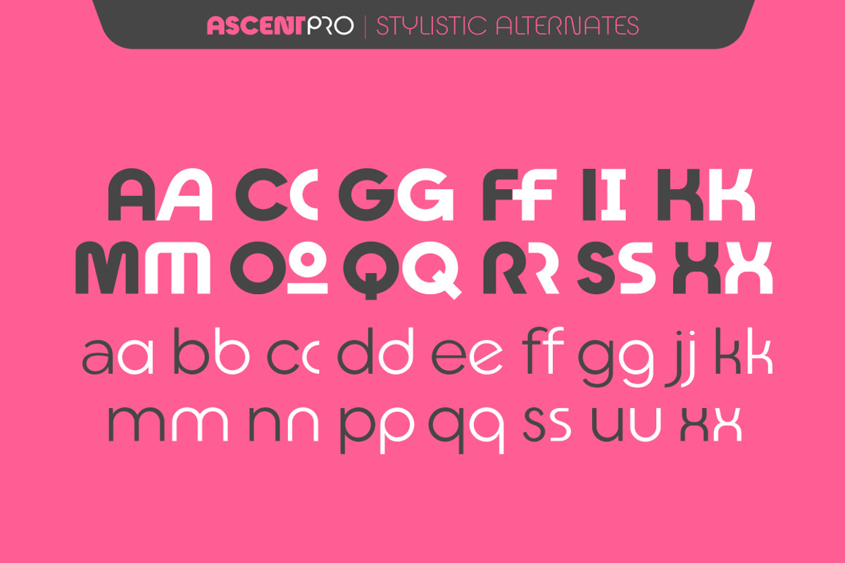 Ascent Pro (18 fonts), a Sans Serif Font by Fontop (Photo 5 of 15)
