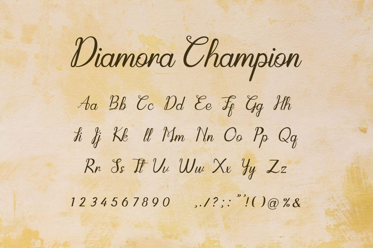 Diamora Champion Font, a Handwritten Font by UICreative (Photo 5 of 5)