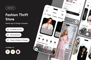 Femmora – Trendy Thrift Shopping App, an App Template by productype1