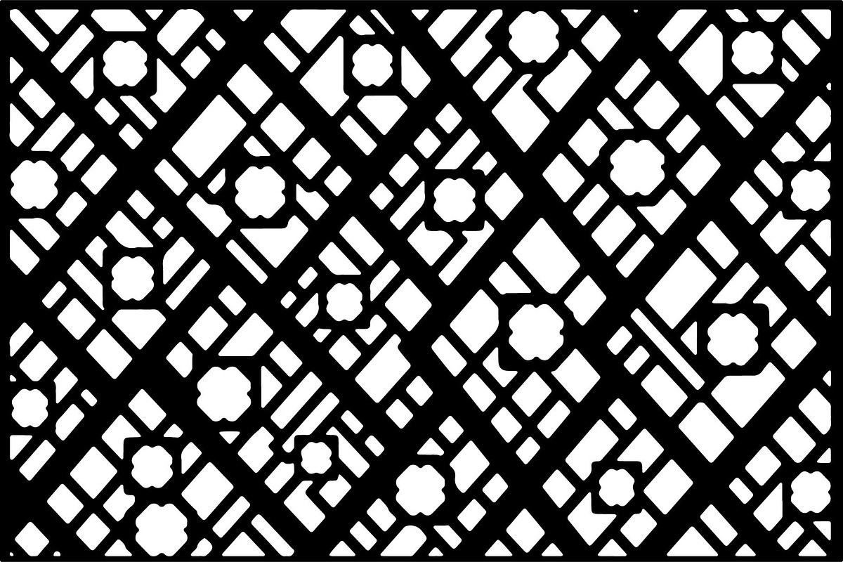 Geometric Laser Cut Panel Set, an Object Graphic by jahid234 (Photo 6 of 13)