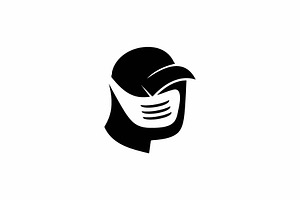 Golf Face Man Logo