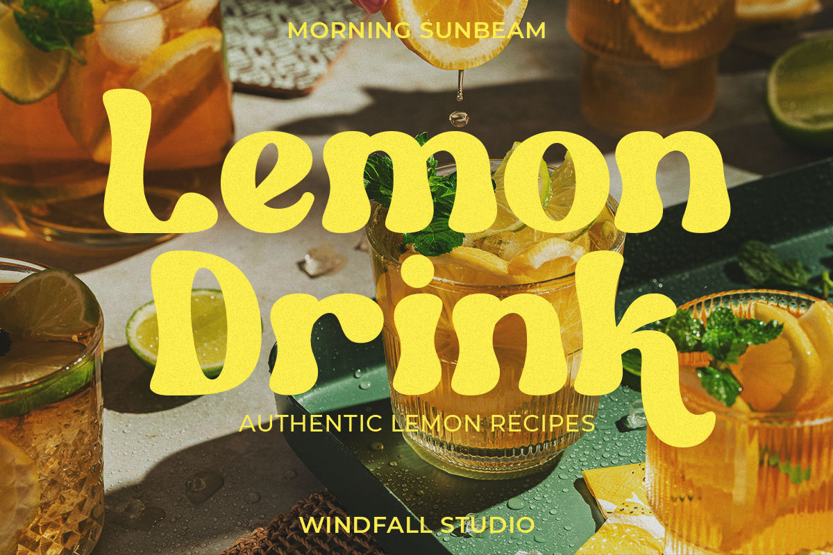 Morning Sunbeam - Retro Bold Font, a Sans Serif Font by Windfall Co (Photo 4 of 10)