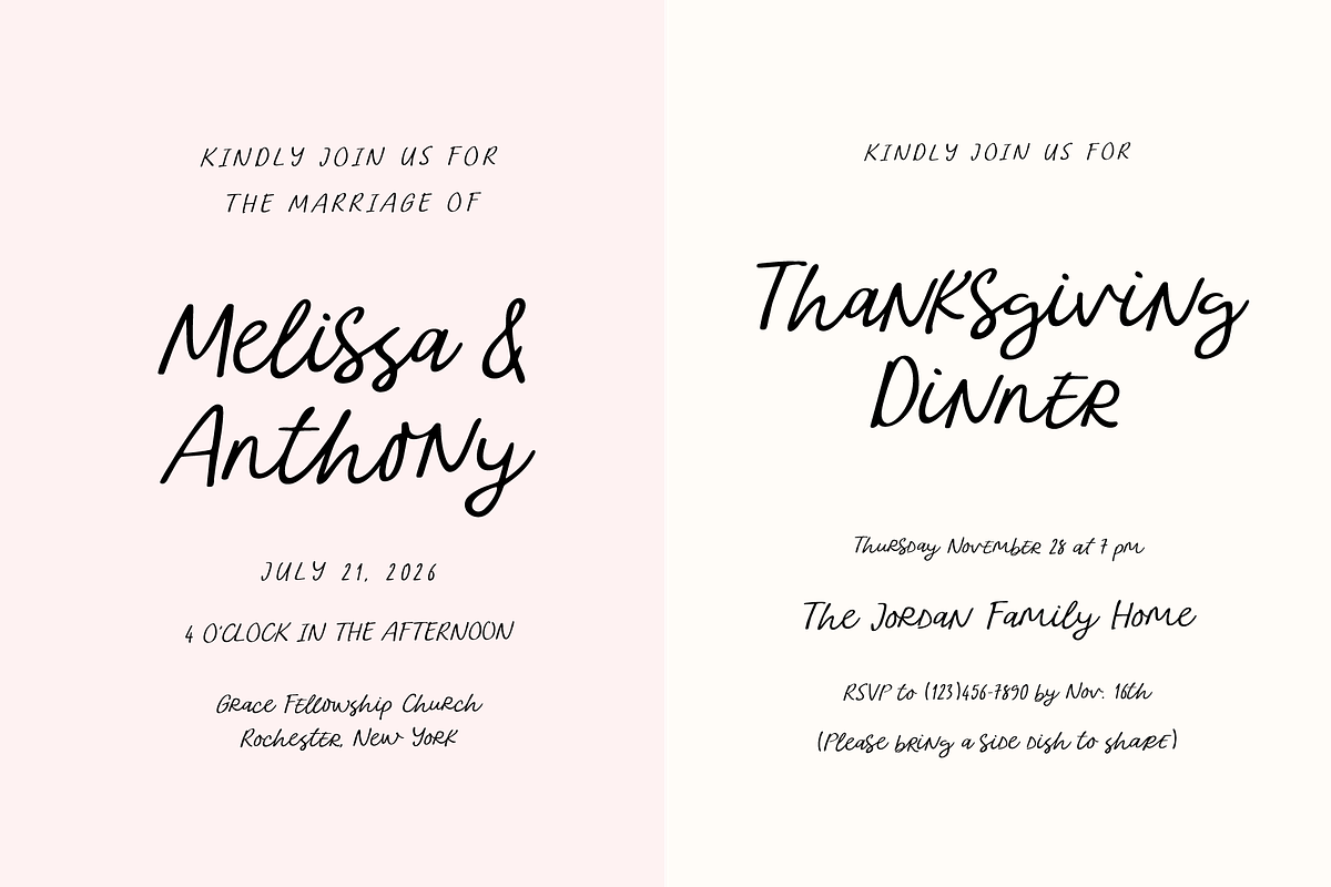 Spontaneous Charm Quirky Script Font, a Handwritten Font by Kaya Fonts (Photo 20 of 35)