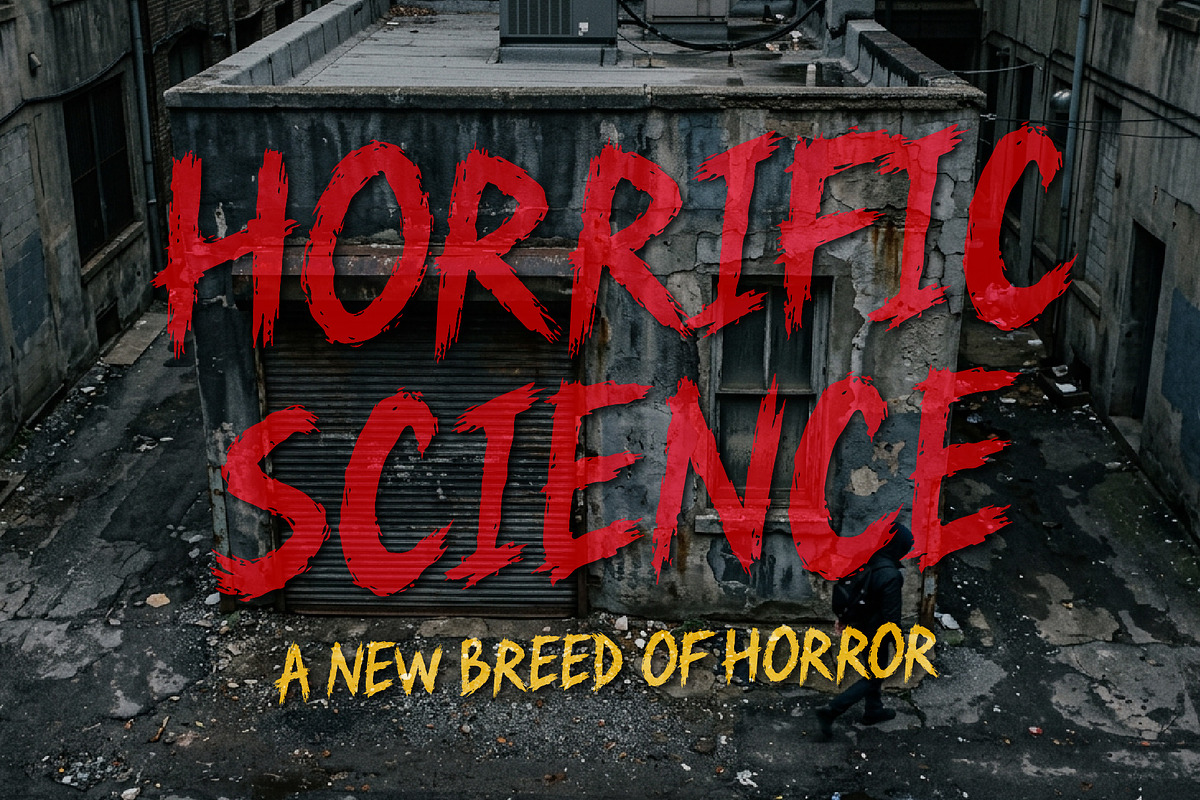 HorrificScience Horror Thriller Font, a Handwritten Font by HypeWorksCo (Photo 1 of 16)