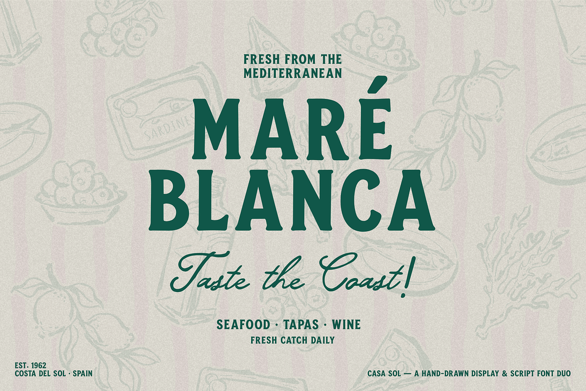 Casa Sol – Mediterranean Font Duo, a Script Font by Creacy Studio (Photo 8 of 10)