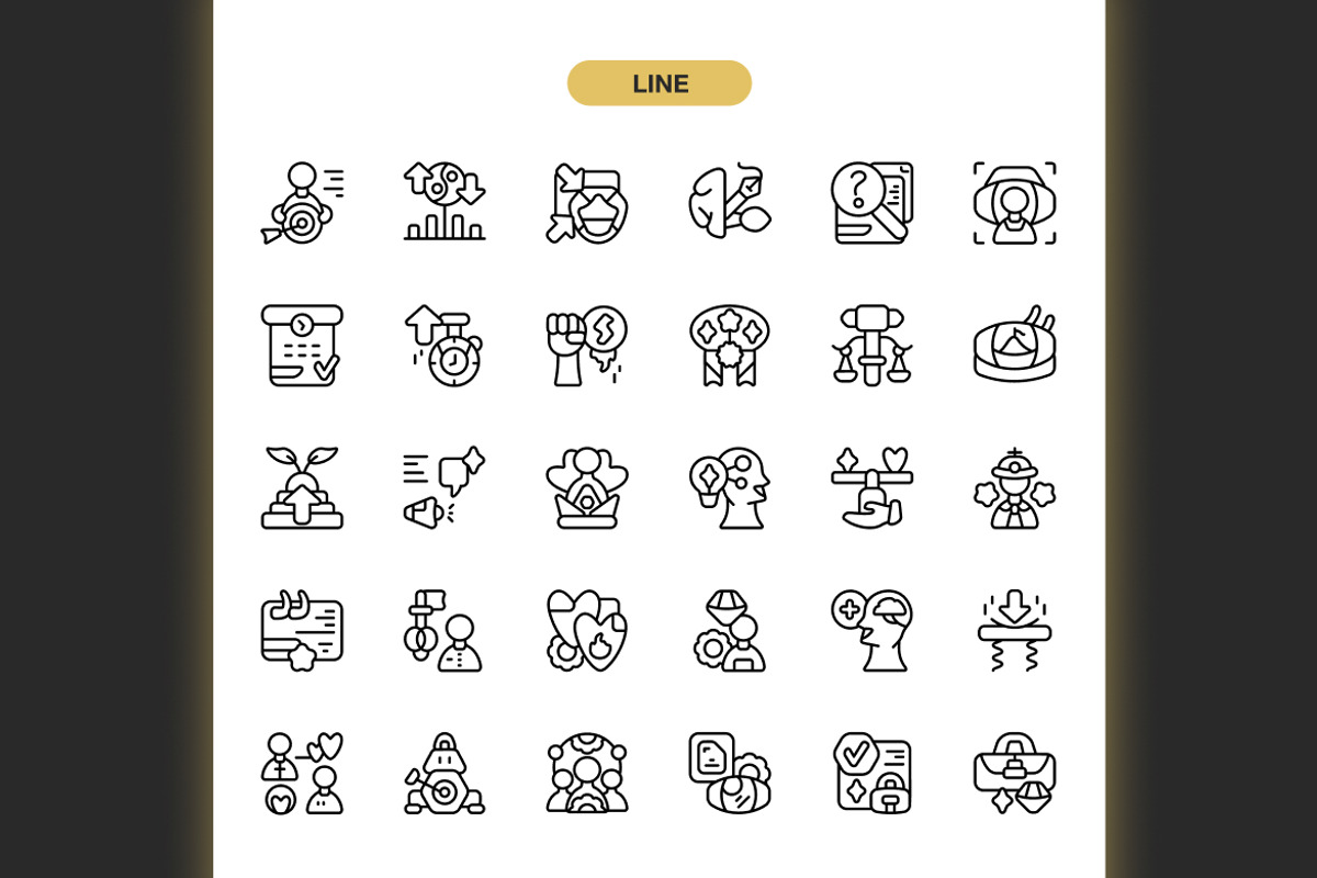 Values Business Icons, an Icon by Spacepixel Creative (Photo 2 of 3)