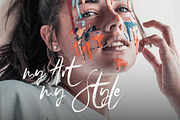 SkyLove SVG Watercolor Font, a Script Font by SilverStag Type Foundry (Thumbnail 5 of 11)