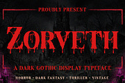 Zorveth, a Blackletter Font by Compaq_Creative (Thumbnail 1 of 10)